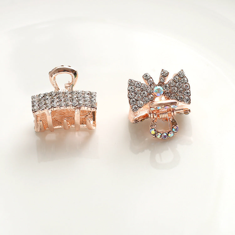 Small Pearl Rhinestone Clamp