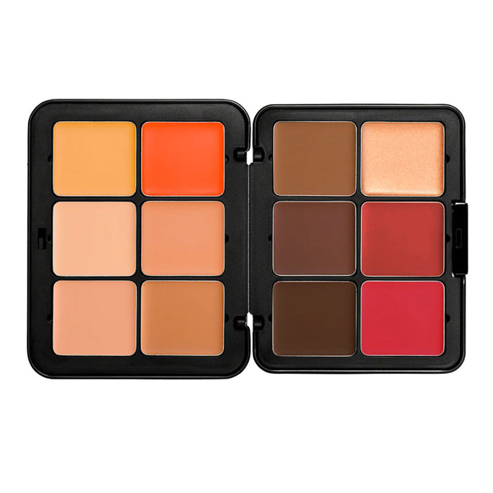 Cross-border TEMU Amazon Hot 12-color Blusher Plate Matte Shimmer High-gloss Multi-color Cream Blush Plate Hanzuva