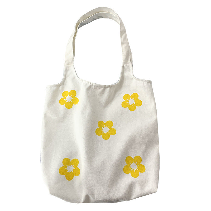 Hyuna Flower Canvas Bag with the Same Paragraph Hanzuva