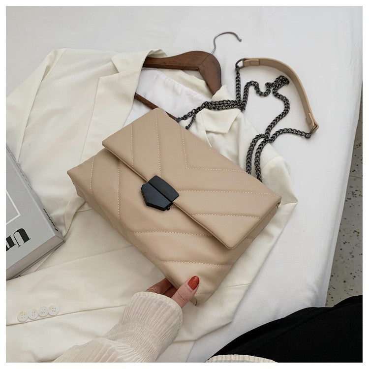 Embroidery Thread Small PU Leather Crossbody Bags for Women Trend Hand Bag Women's Branded Trending Shoulder Handbags Hanzuva