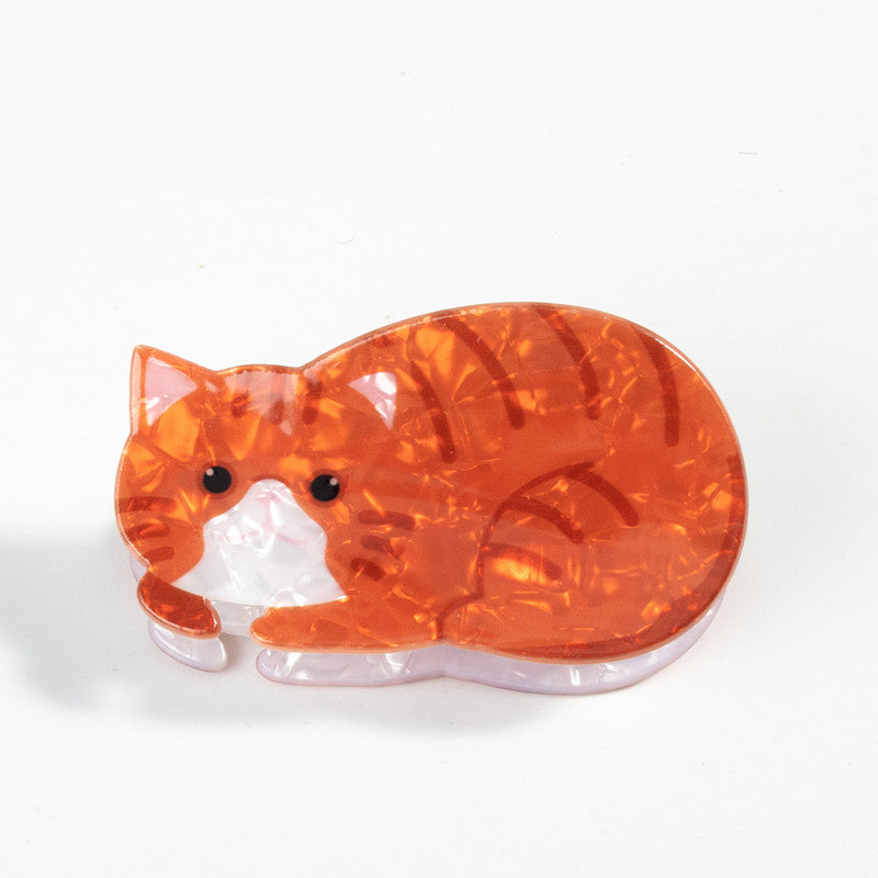 Cat Cartoon Print Grip Jewelry Headdress Barrettes