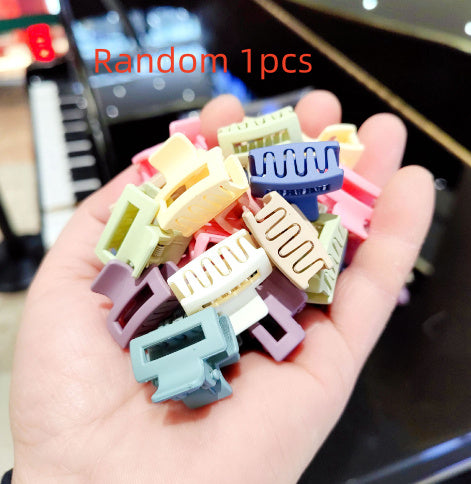 Japan And South Korea Simple Large Square Hollow Grab Clip