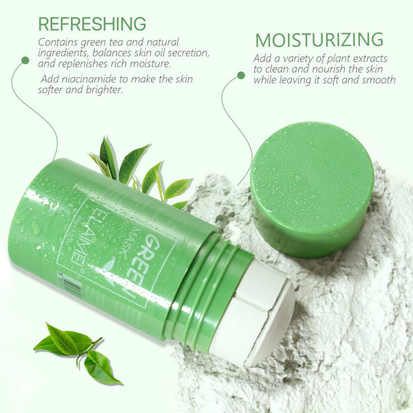 Green Tea Cleansing Blackhead Oil Control Acne Smear Mask Hanzuva