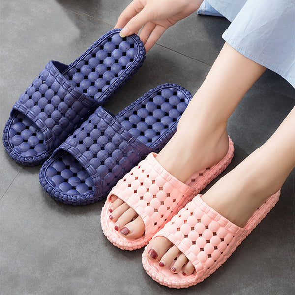 Unsex Home Shoes Hollow Out Bathroom Slippers Men Women Hanzuva