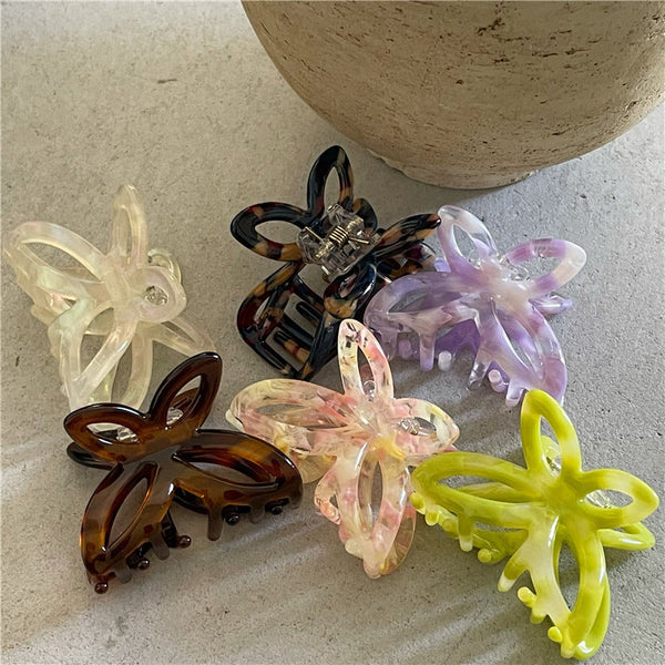 Fashion Retro Colorized Butterfly Small Hair Clip Hanzuva