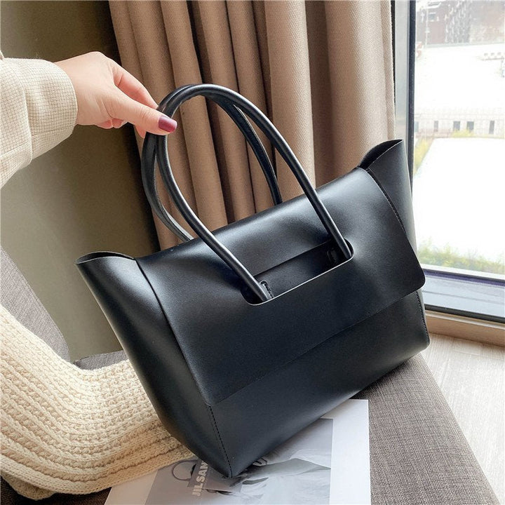 Fashion Women Shoulder Bags Large Capacity Handbags Simple Retro Tote Bags Solid Color Famous Brand High Quality Bags Hanzuva