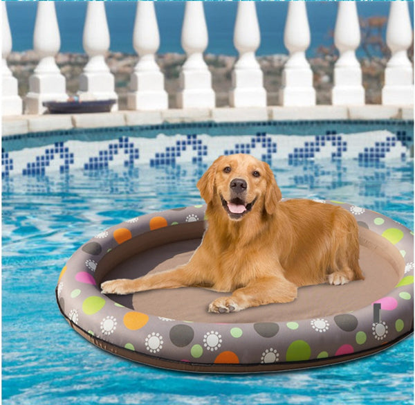 Dog Swimming Pool Inflatable Hammock Pets Pool Floating Bed Spring Summer Swimming Ring Hanzuva