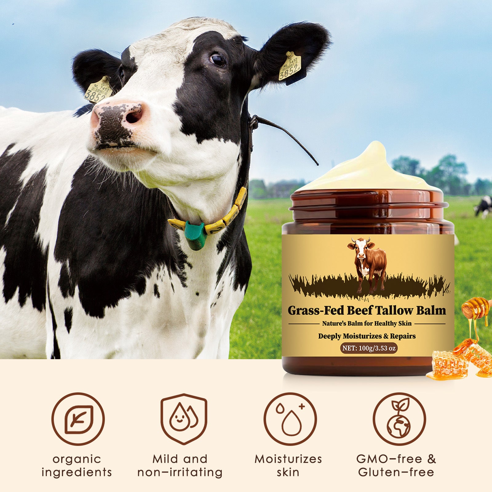 Tallow Moisturizing Cream Replenishment Skin