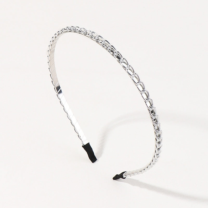 Big Chain Alloy Headband Simple Headband All-match