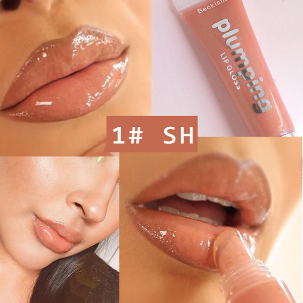 Wet Cherry Gloss Plumping Lip gloss Lip Plumper Makeup Big Lip Gloss Moisturizer Plump Volume Shiny Vitamin E Mineral Oil Hanzuva