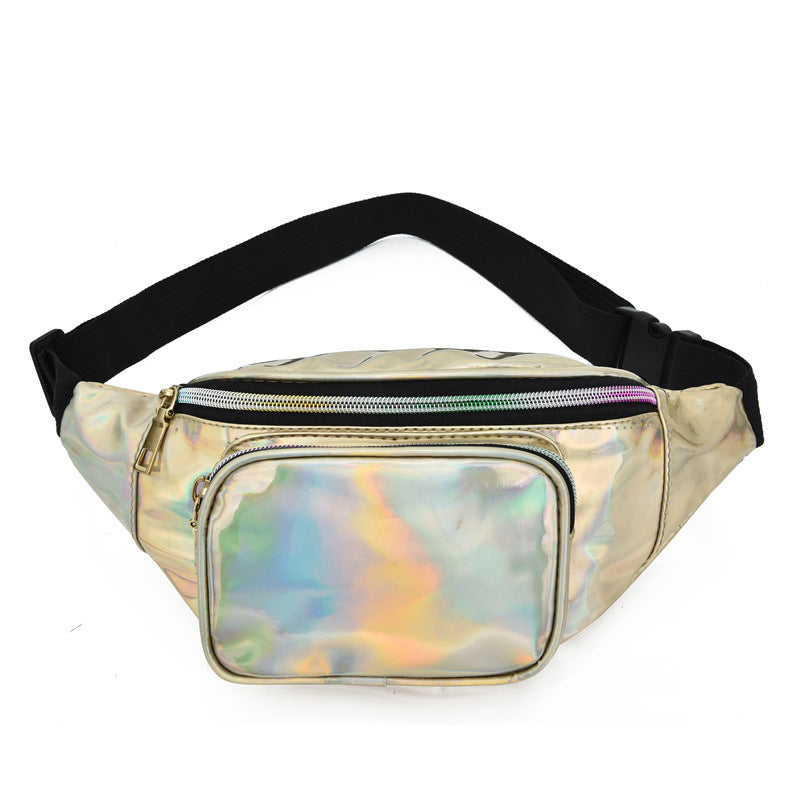 PU Laser Waist Bag Women's Sports Leisure