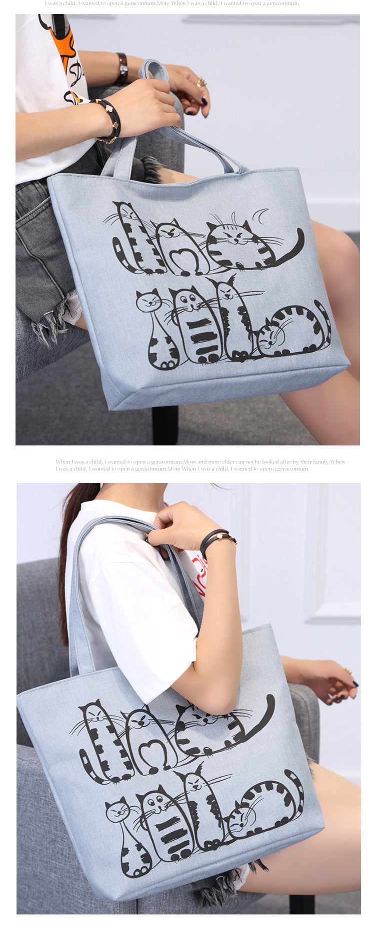 Ladies shoulder canvas bag Hanzuva