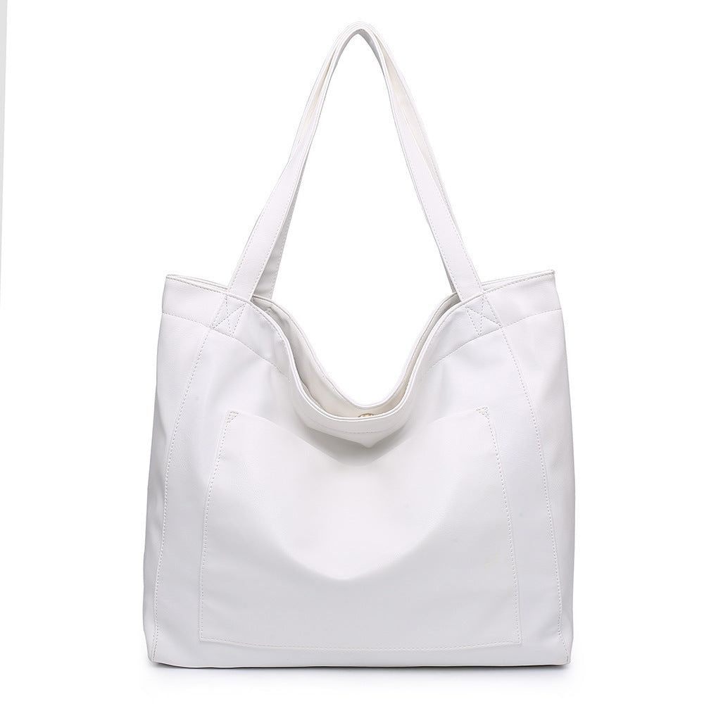 Large Capacity Oil Wax Tote Bags for Women Shoulder Bag Hanzuva