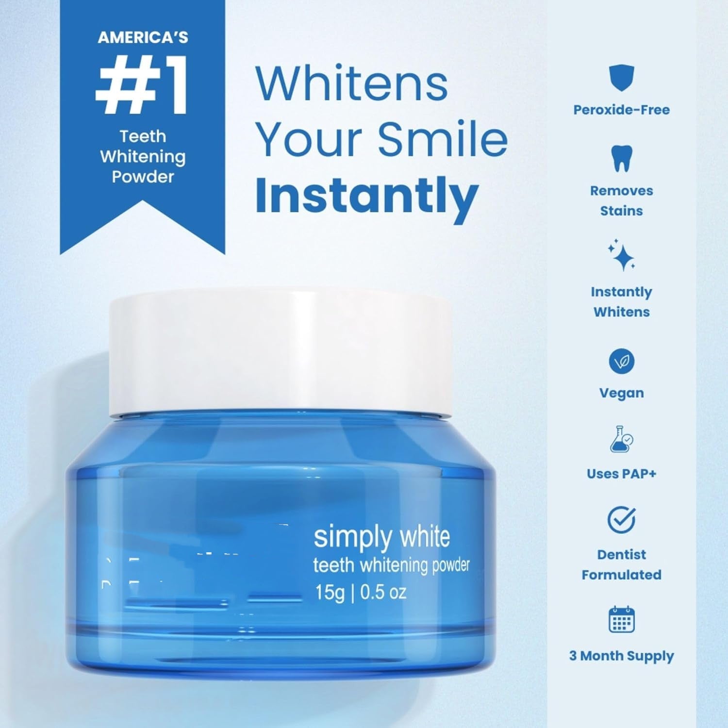 Oral Care Whitening Toothpowder Stain Removal Whitening Facial Brush Yellow Removal Keep Oral Cavity