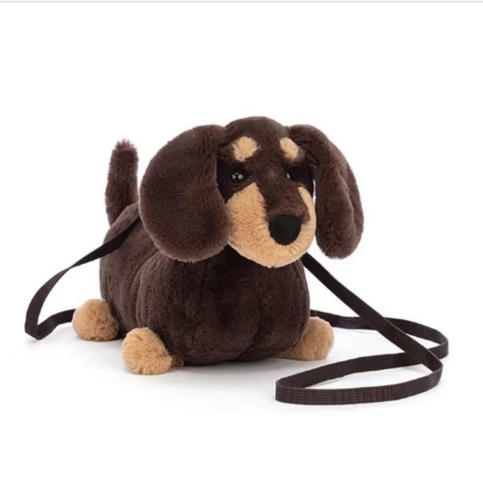 Plush Doll Dachshund West Highland Doll Crossbody Bag