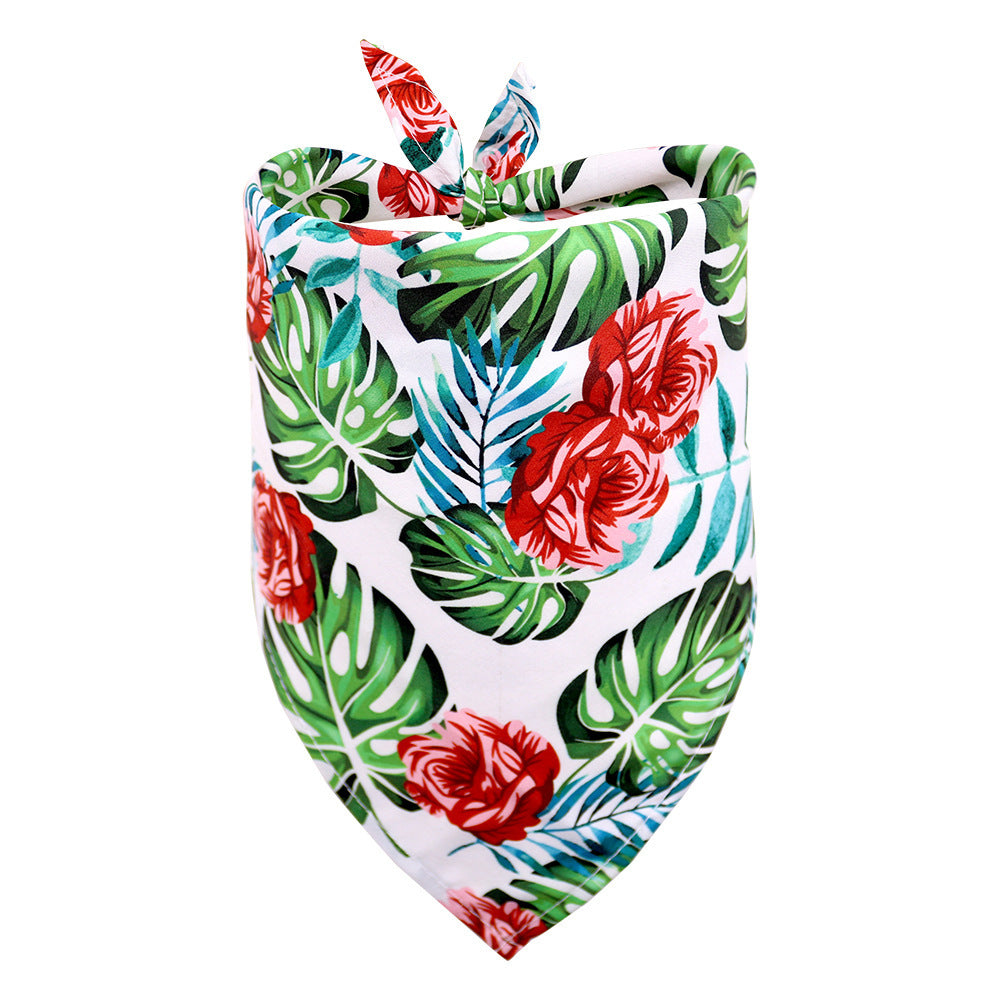 Tropical Wind Fruit Pet Drool Towel For Dogs