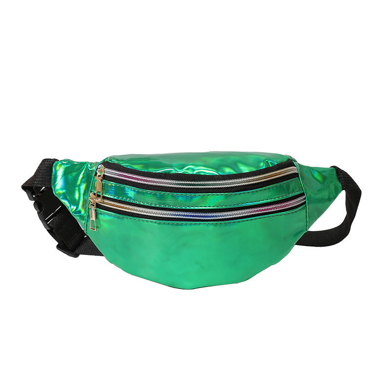 Women's new laser pockets chest bag multi-function color single shoulder slung laser sports pockets Hanzuva