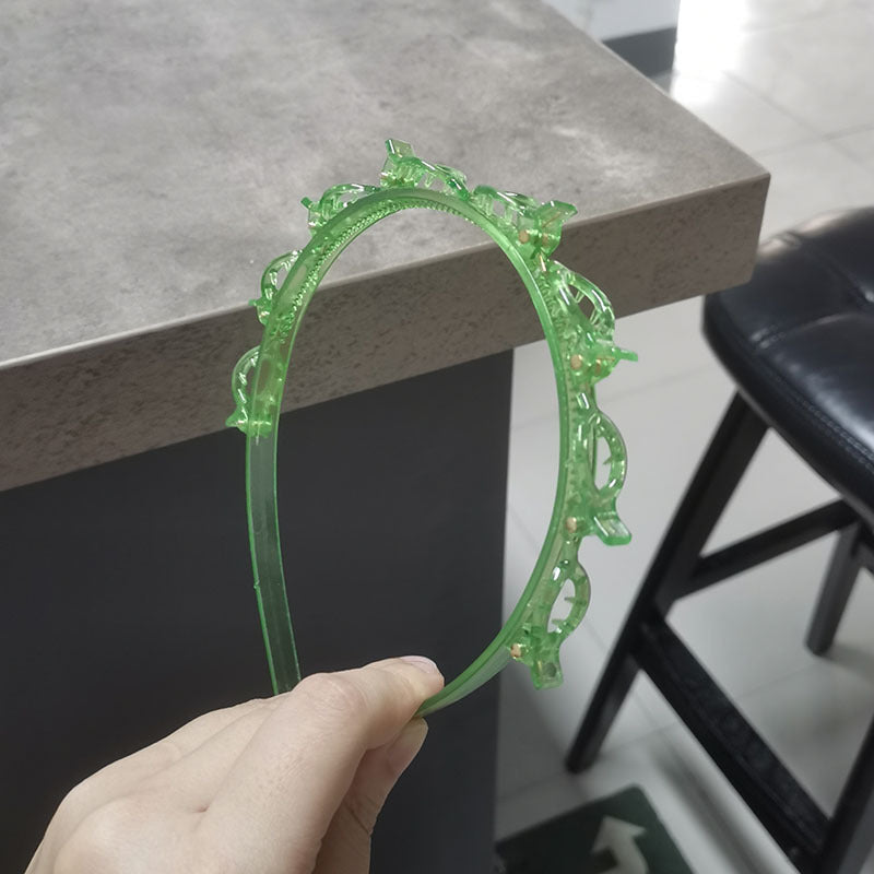Hollow Solid Color Braided Hairpin Headband