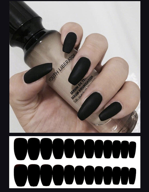 Frosted ballet fake nails Hanzuva