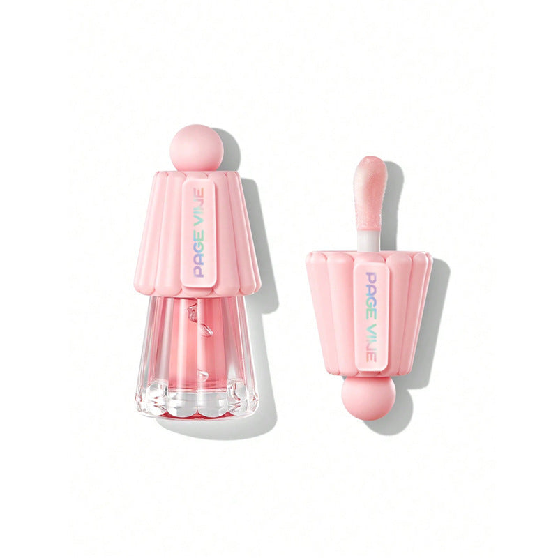 Jelly Big Brush Lip Gloss Moisturizing Lasting Fade Lip Lines