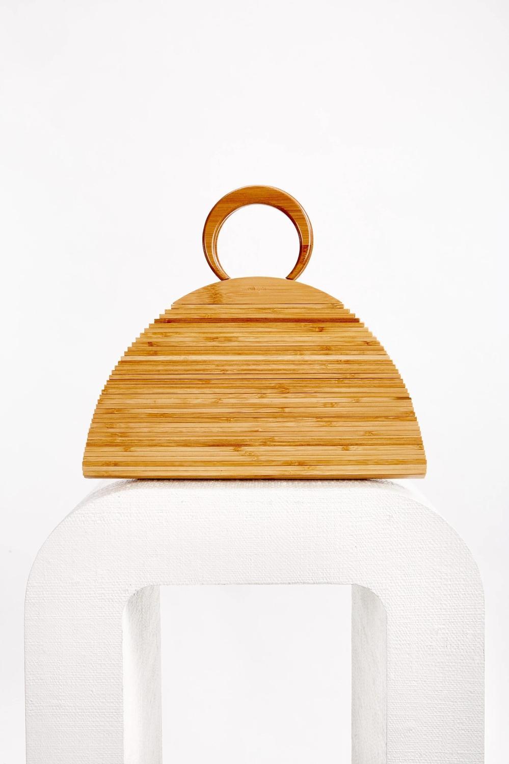 Retro portable bamboo straw woven bag Hanzuva