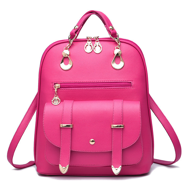 Female bag fashion PU leather dual-use backpack Hanzuva