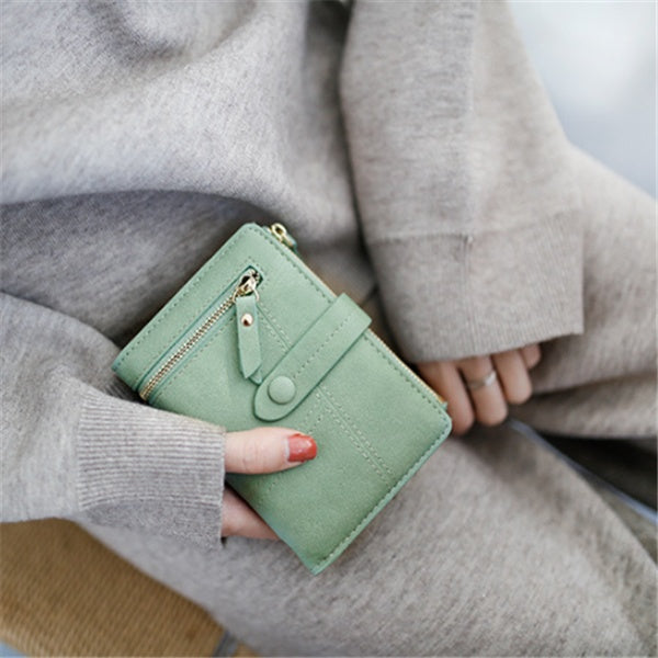 Zipper buckle 2 fold clutch Hanzuva