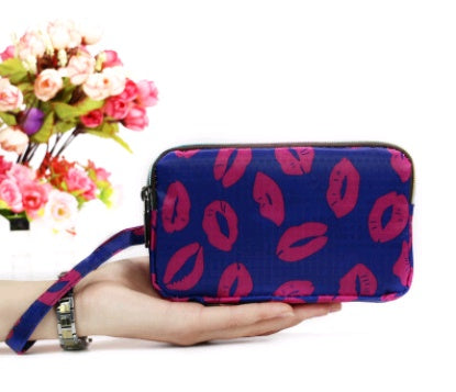New portable female hand grasping bag three-layer zipper bag autumn long large screen mobile phone key ladies coin purse Hanzuva