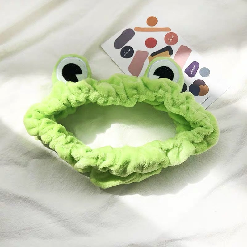 Girl Net Red Cartoon Cute Green Frog Headband Hair Band
