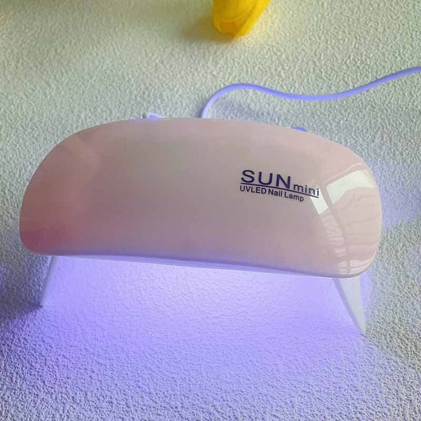 Wearing Nail Pads Baking Lamps Mini Handheld Folding Nails Hanzuva