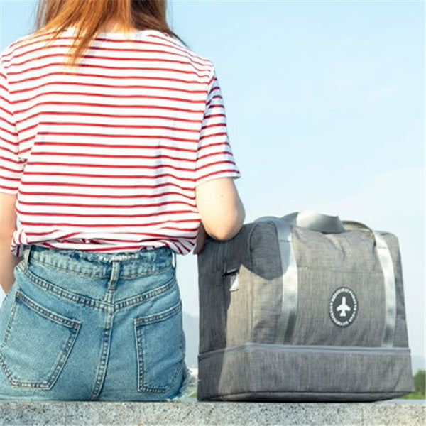 Dry And Wet Separation Travel Bag Tourism Fitness Storage Pouch Women's Clothes Shoes Daily Necessities Duffle Package Supplies Hanzuva