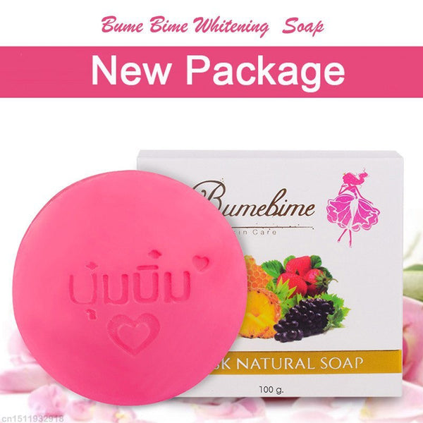 Thai Bumebime Handmade Soap White Natural Soap Whitening Bath and Body Engineering Fruit Essential Oil Soap Hanzuva
