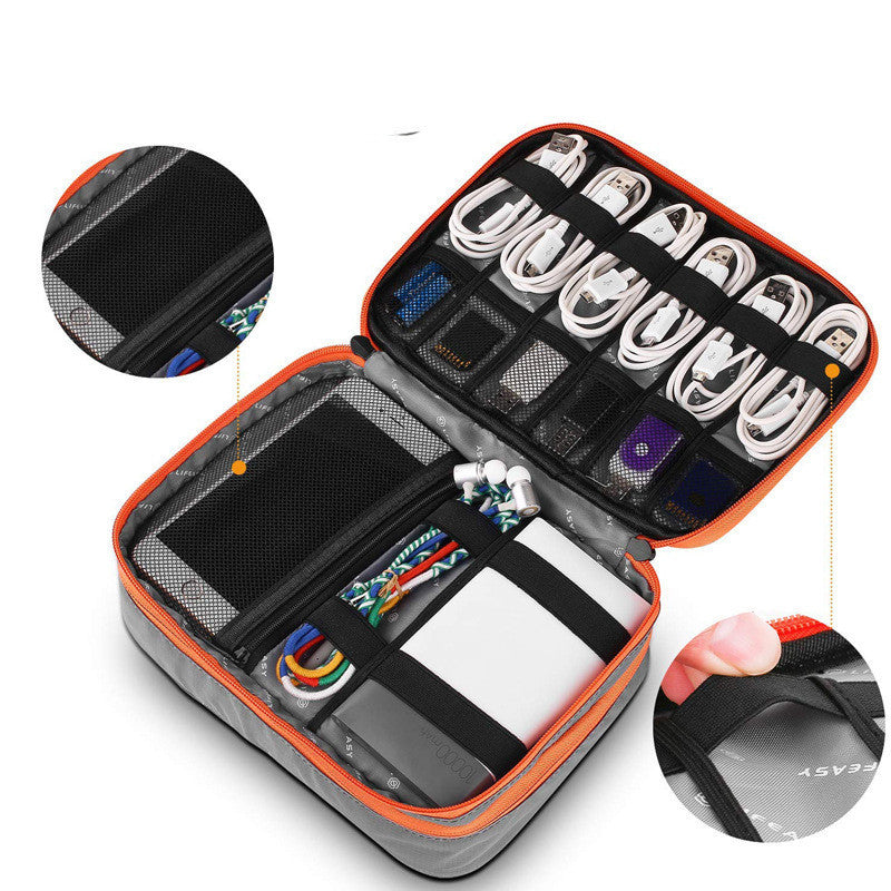 Mobile Power Earphone U Disk Data Cable Storage Bag