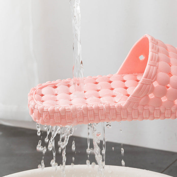 Unsex Home Shoes Hollow Out Bathroom Slippers Men Women Hanzuva