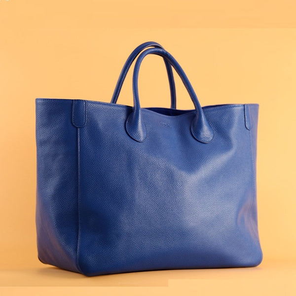 Top Layer Leather Hand-held Fashionable Ladies Tote Bag Hanzuva