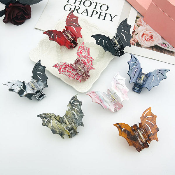 Bat Barrettes Halloween Funny Girl Hanzuva