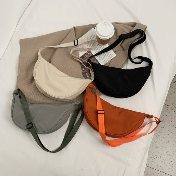 Dumpling Light Small Armpit Simple Shoulder Canvas Bag Hanzuva