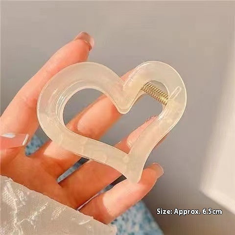 Sweet Loving Heart Grip Women's Heart-shaped Back Head Hanzuva