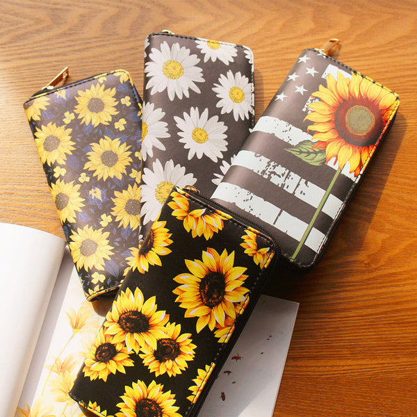 Women's Wallet Sunflower Print Hanzuva