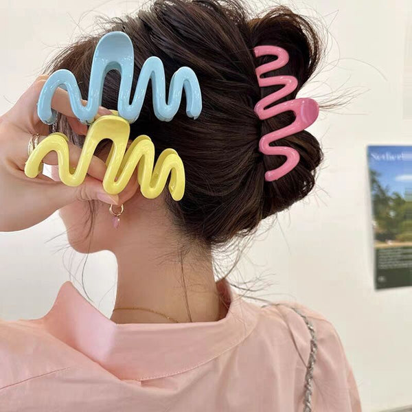 Dopamine Girl Shark Large Hair Clip Female Temperament Hanzuva
