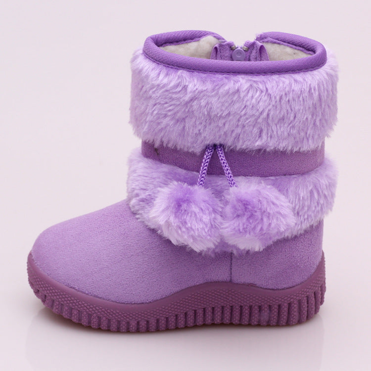 Children's Shoes Winter Classic Foreign Trade Cotton Shoes Soft Bottom Non-slip Warm Snow Boots