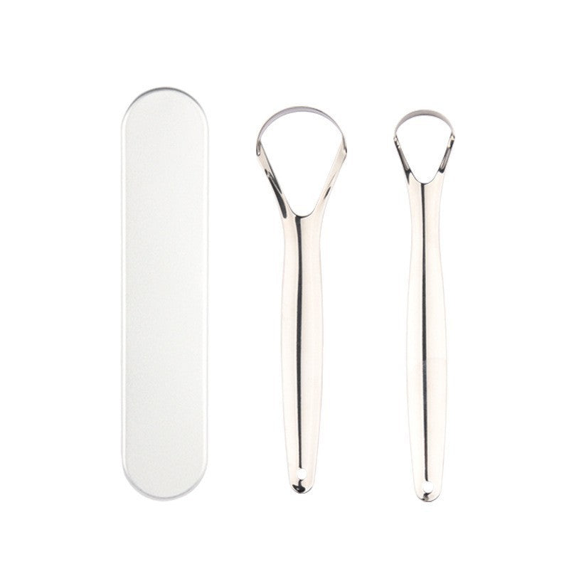 Stainless Steel Non-oral Care Tool Tongue Double-sided U-shaped Tongue Scraper