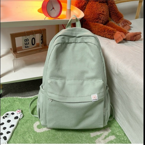 Cute Candy-colored Backpack High School Simple Large-capacity Backpack