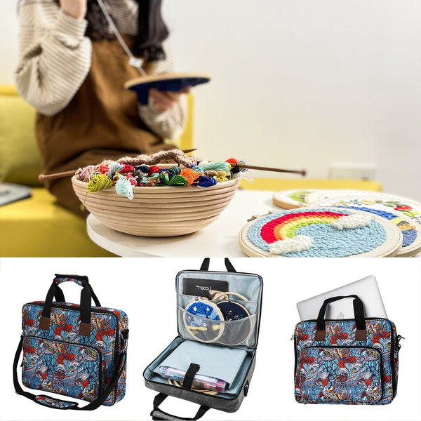Ethnic Crochet Accessories Storage Bag Hanzuva