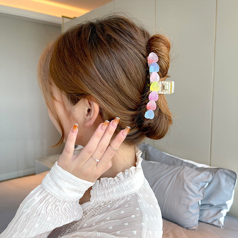 Candy Color Shark Female Back Head Clip
