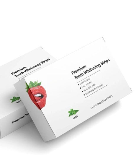 Teeth Brightening And Whitening Strawberry Care Strips Hanzuva