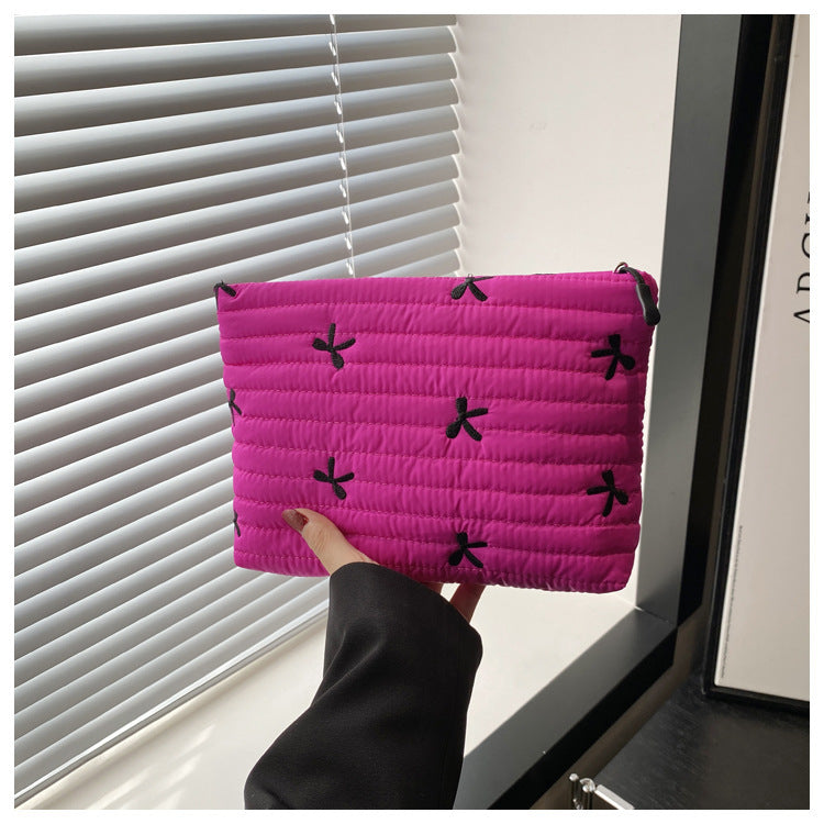 Oxford Cloth Butterfly Print Clutch For Women