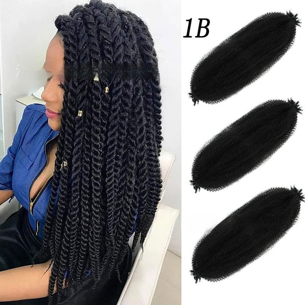 Wig Crochet Hair Springy Afro Twist Hair Chemical Fiber Wig Dreadlocks Hanzuva