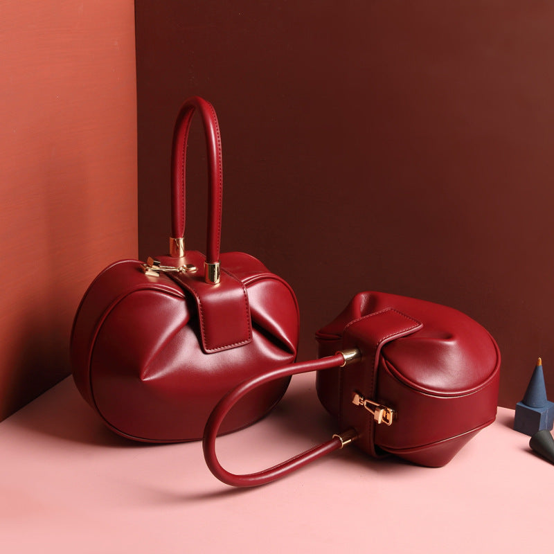 Leather handbags fashion dumplings handbag Hanzuva