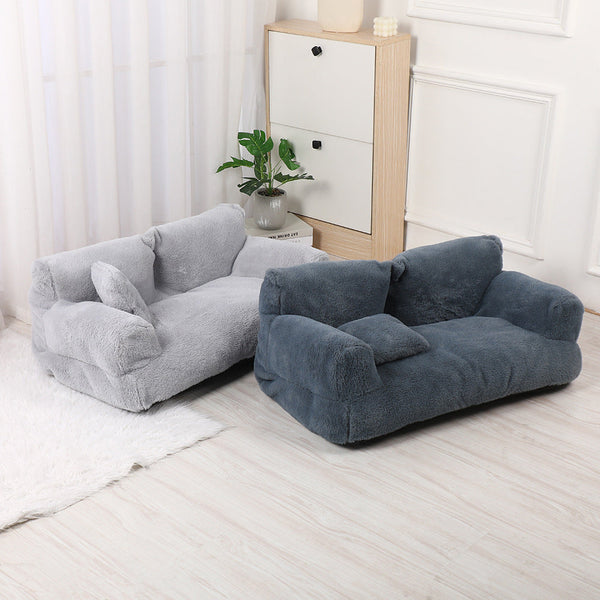 Warm Universal Rabbit Plush Pet Sofa Nest Hanzuva